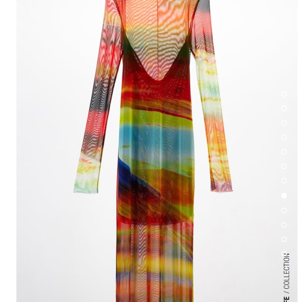 Zara printed tulle dress size L